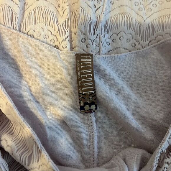 Free People WORN ONCE - Light Pink Lacey Dress - Size Small - Picture 4 of 4